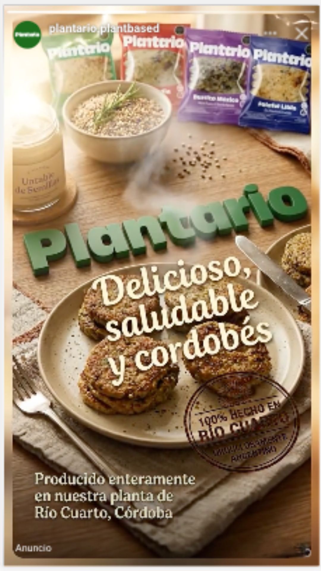 Story IG — claim de marca + producto